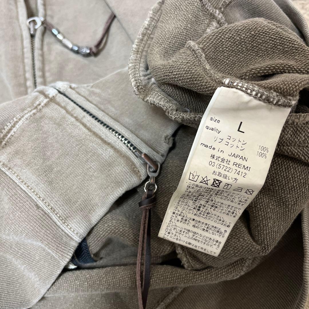 レミレリーフ ジップアップスウェット ネイティブアメリカン Y2K ロンハーマン