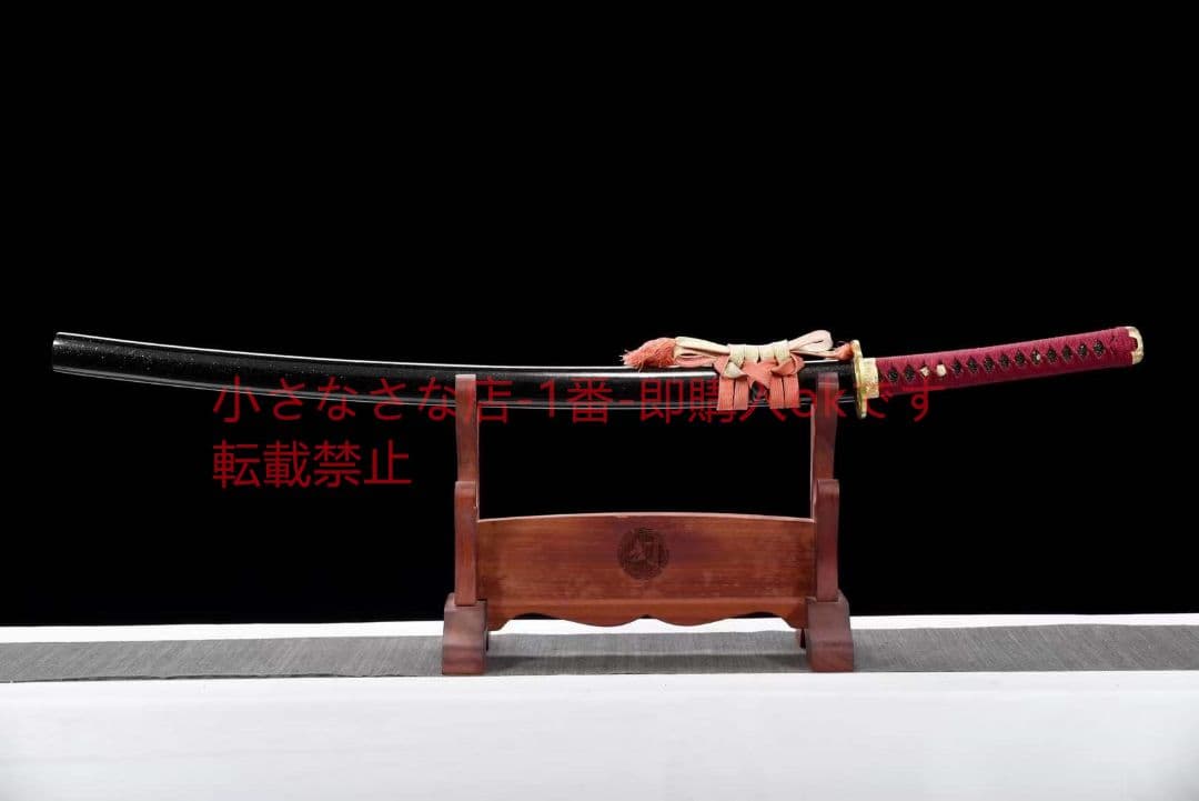 26寸銅装鋒鋼超鏡面武士刀『鏡面紅武士』 古兵器 武具 刀装具 日本刀  居合刀