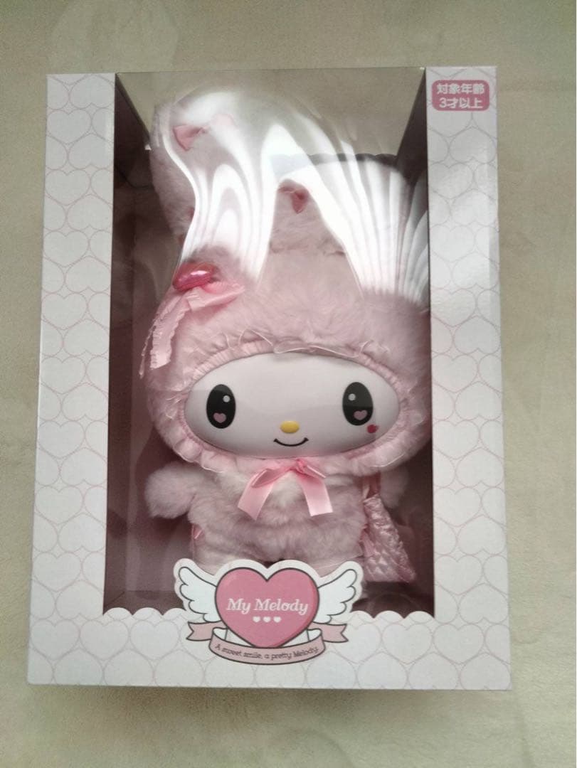 新品　メロウサロミウサデザイン マイメロディ ソフビフェイスドール