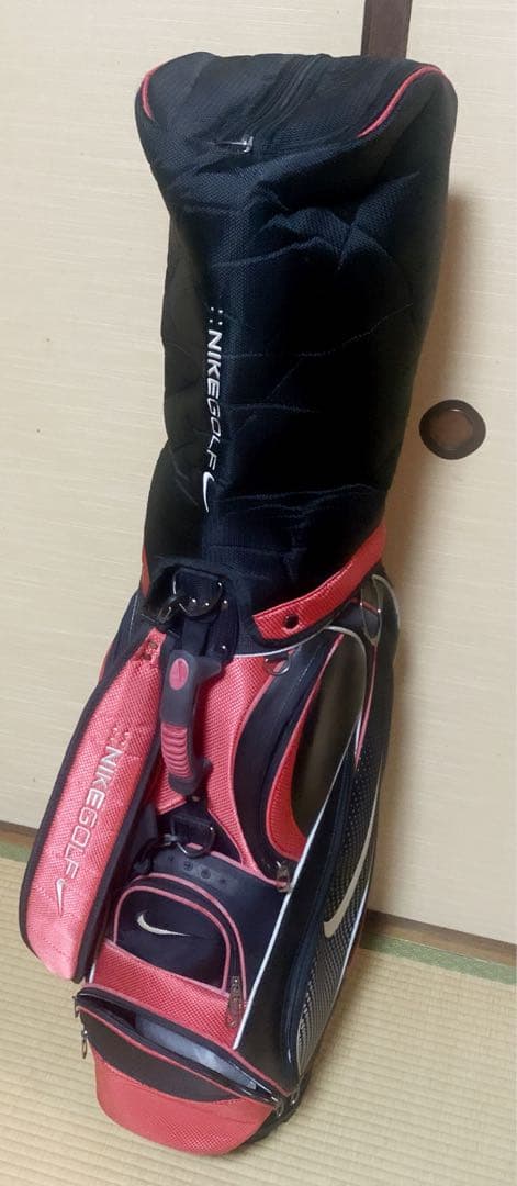 廃盤　希少品　NIKE GOLF キャディバッグ 赤黒