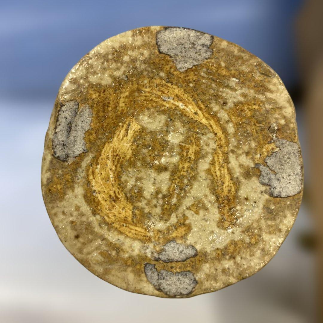 茶道具　掛け花入れ　大萱八坂窯　加藤芳右衛門作　共箱