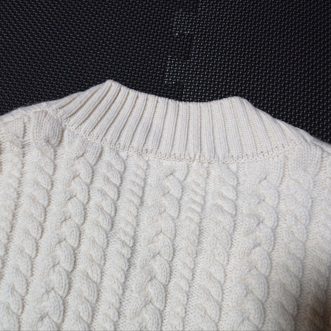 ■YORI ヨリ ケーブル編みニットカーディガン オーバーサイズ 38 美品