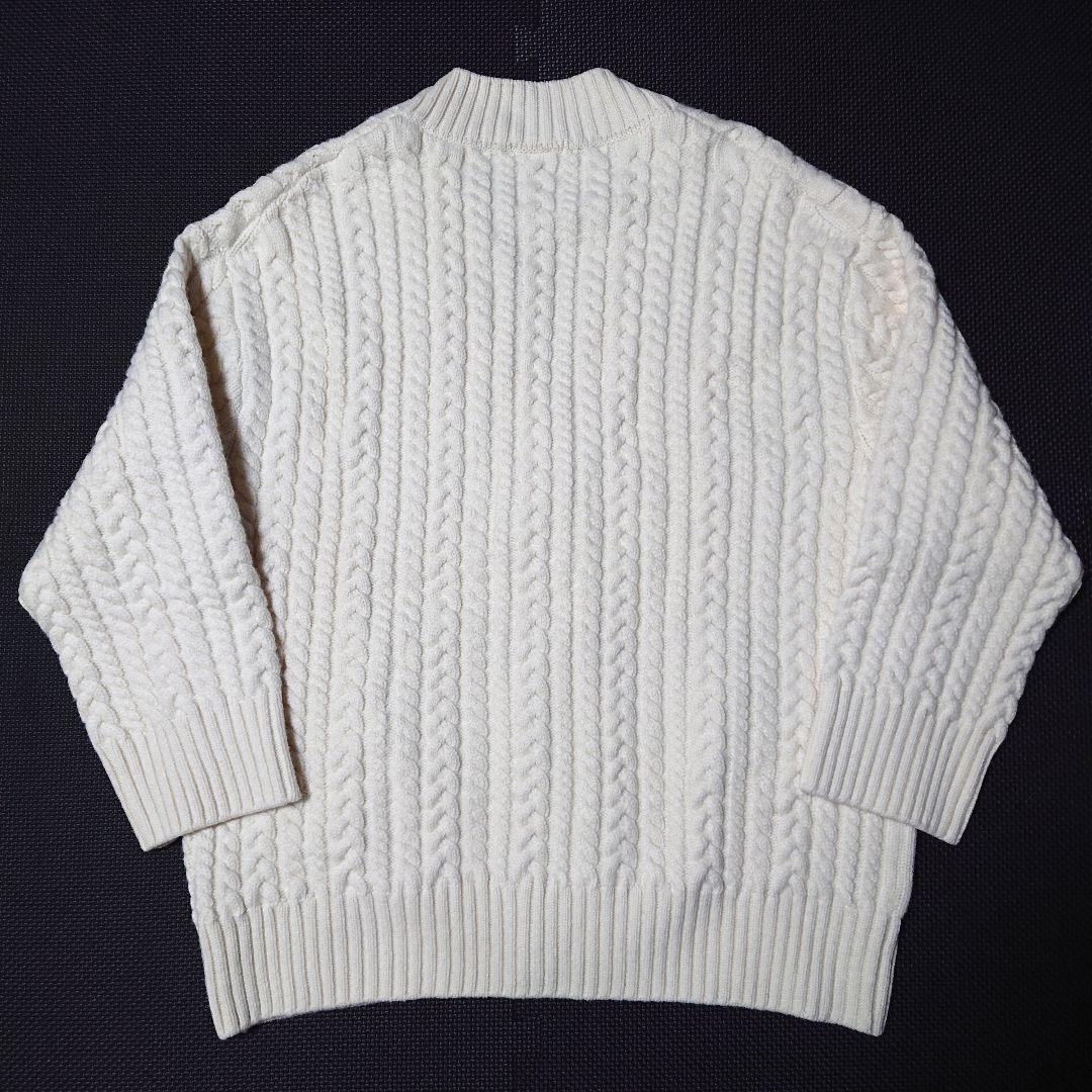 ■YORI ヨリ ケーブル編みニットカーディガン オーバーサイズ 38 美品