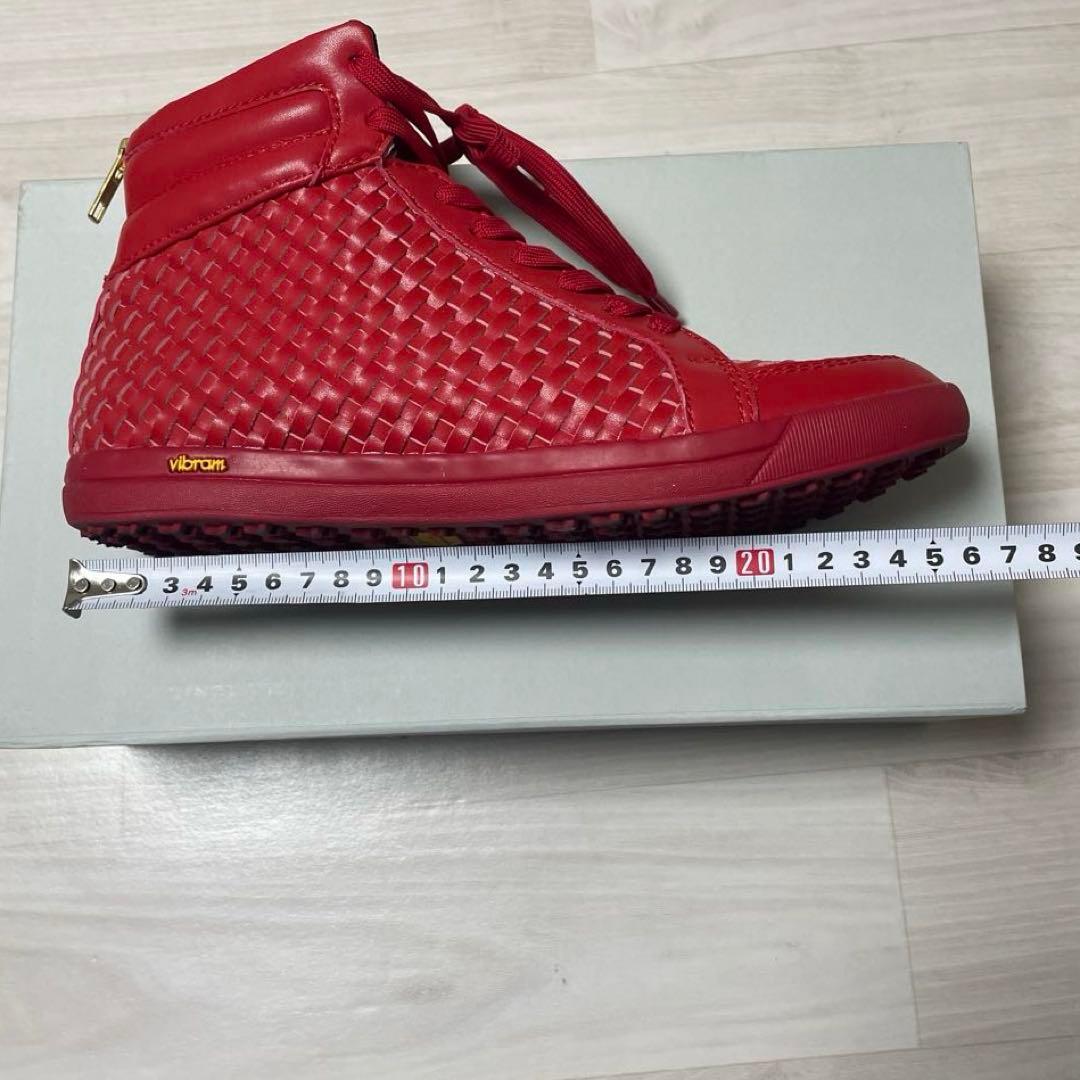 Heal Creek ヒールクリーク レッド ハイカットスニーカー 35