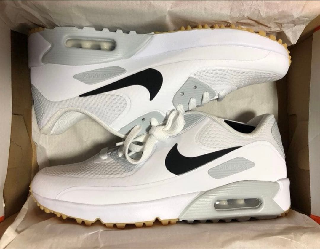 新品 26cm ナイキ エアマックス 90 G ゴルフシューズ ホワイト