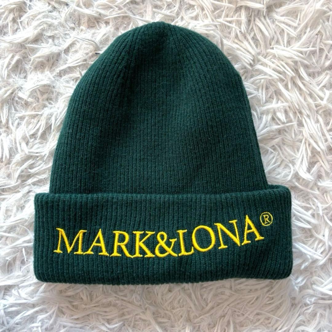 MARK&LONA ニット帽 ビーニ 緑 ゴルフウェア グリーン