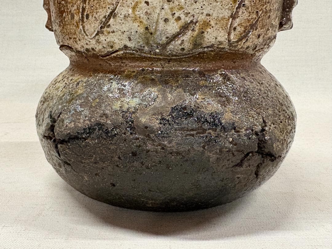 茶道具　水差　破れ袋　時代不詳　詳細不明　箱あり（真贋不明）　現状品