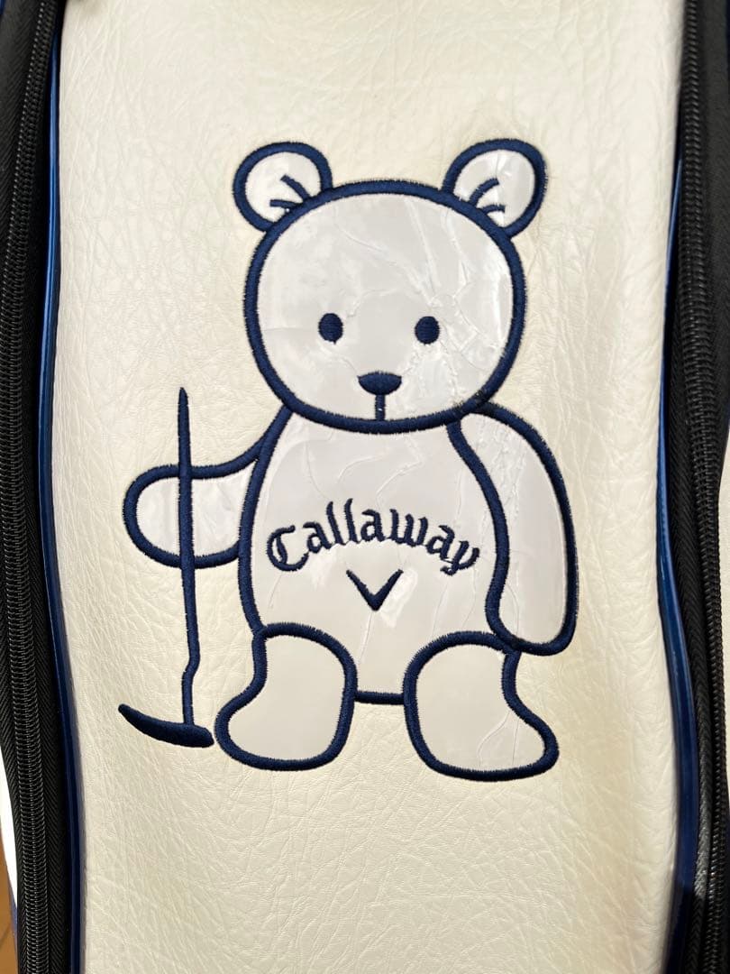 希少　良品キャロウェイ ベア カート型キャディバッグ 星柄 限定モデル レザー調