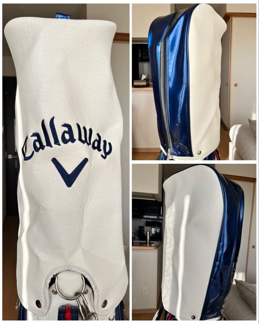 希少　良品キャロウェイ ベア カート型キャディバッグ 星柄 限定モデル レザー調