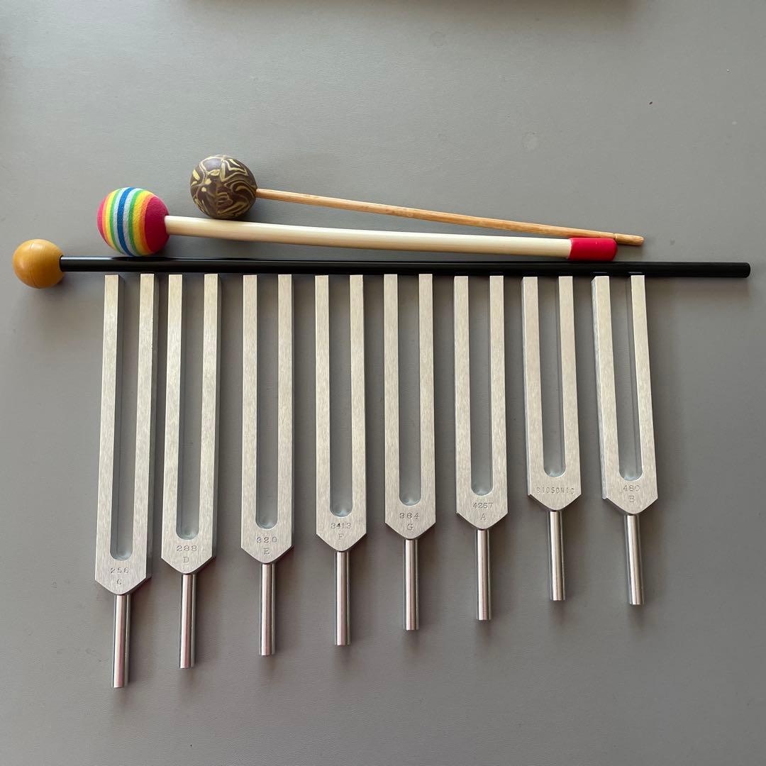 Biosonics ヒーリング音叉　８本セット