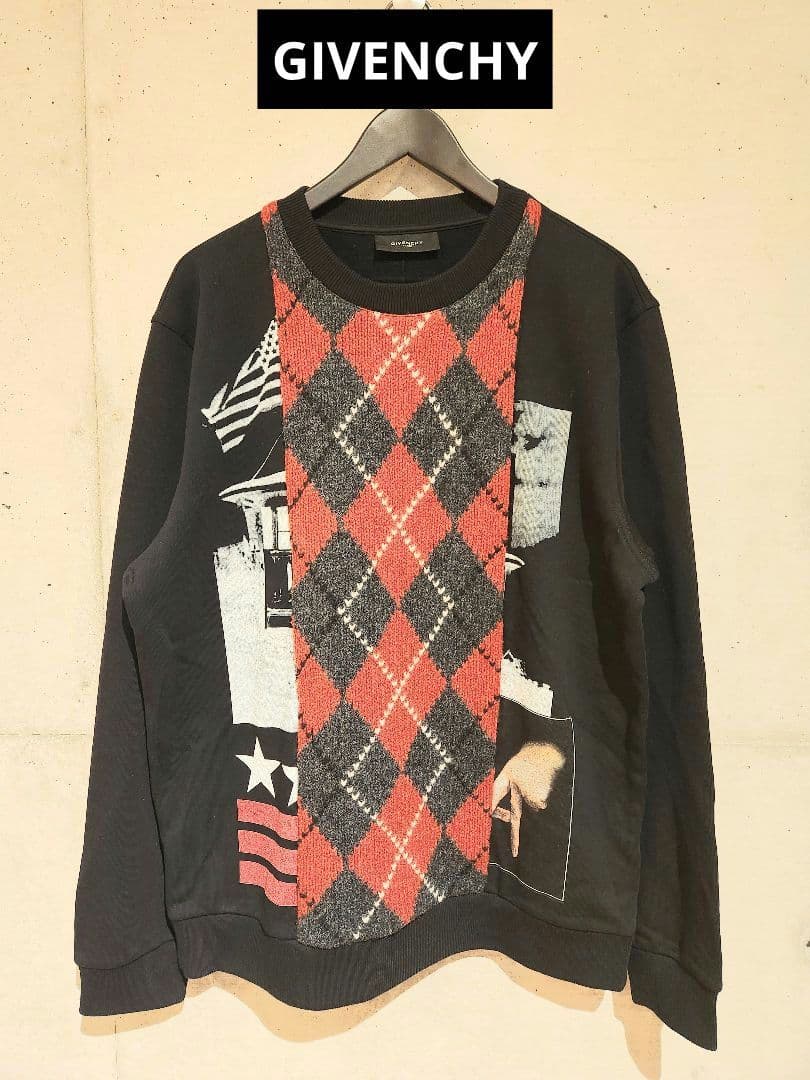 【限定値下げ】GIVENCHY ジバンシィ ニット切り替えトレーナー