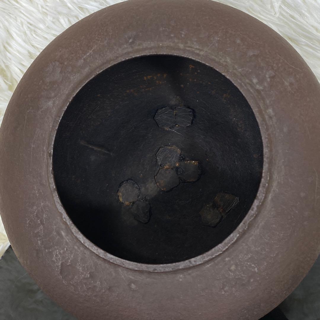 畠春斎 茶釜 電熱器 唐銅鬼面風炉釜 敷板 茶道具 お点前道具