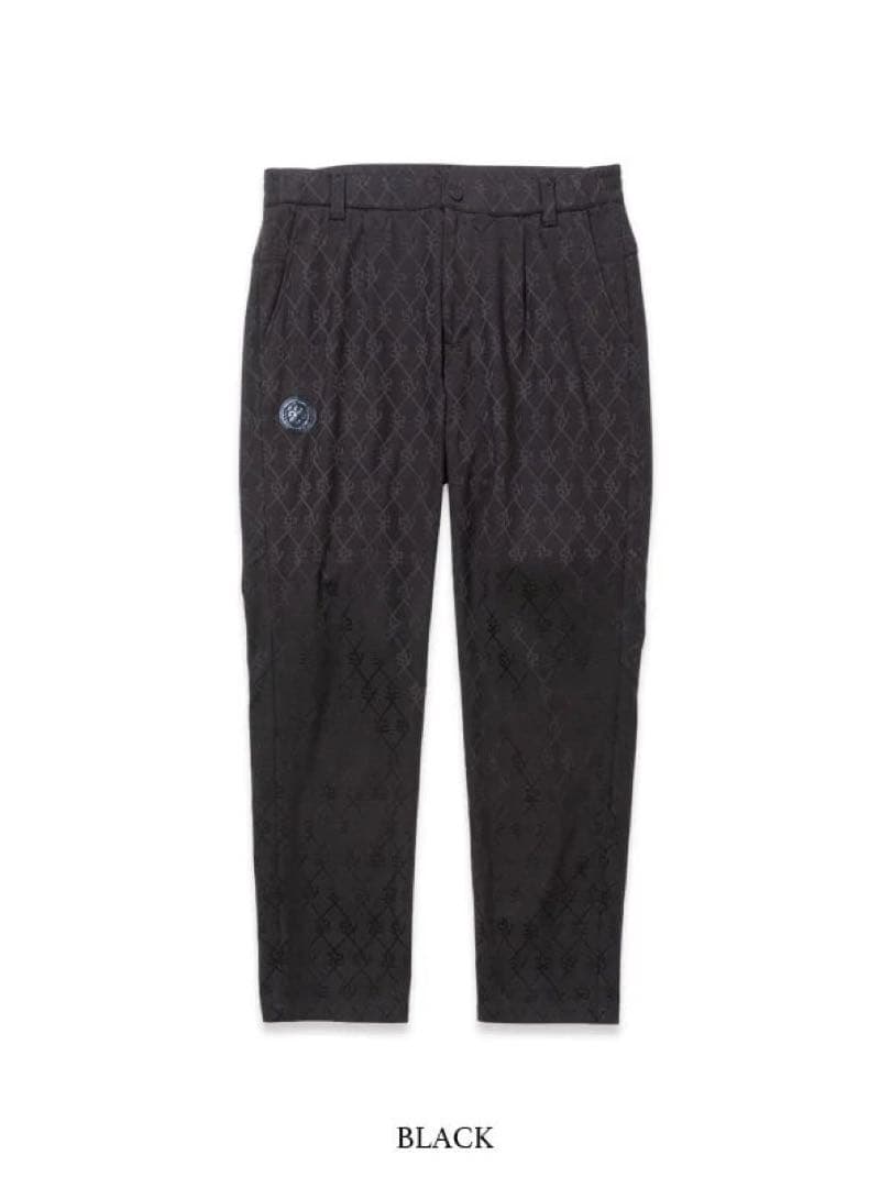 SY32グレー　LサイズJACQUARD STRETCH WOVEN PANT