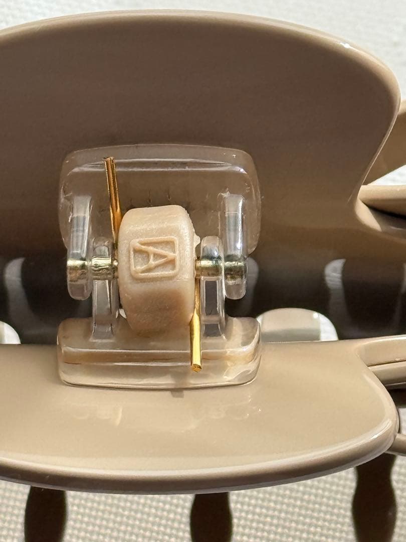 新品✨希少✨購入証明書有 ALEXANDRE DE PARIS ベージュクリップ