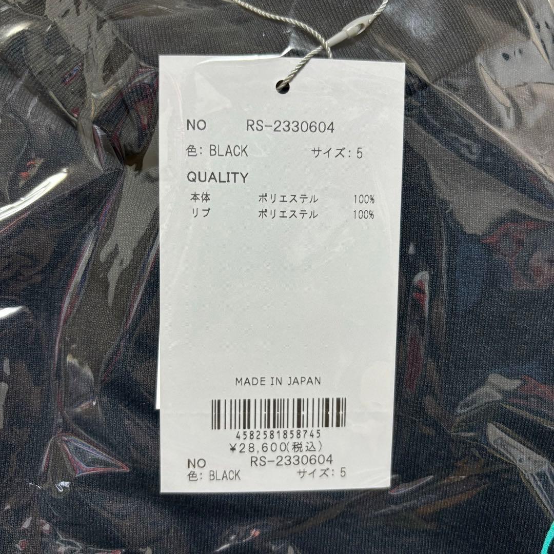 ラッセルノ ゴルフ カタカナプリント モックネック ロングスリーブ ブラック 5