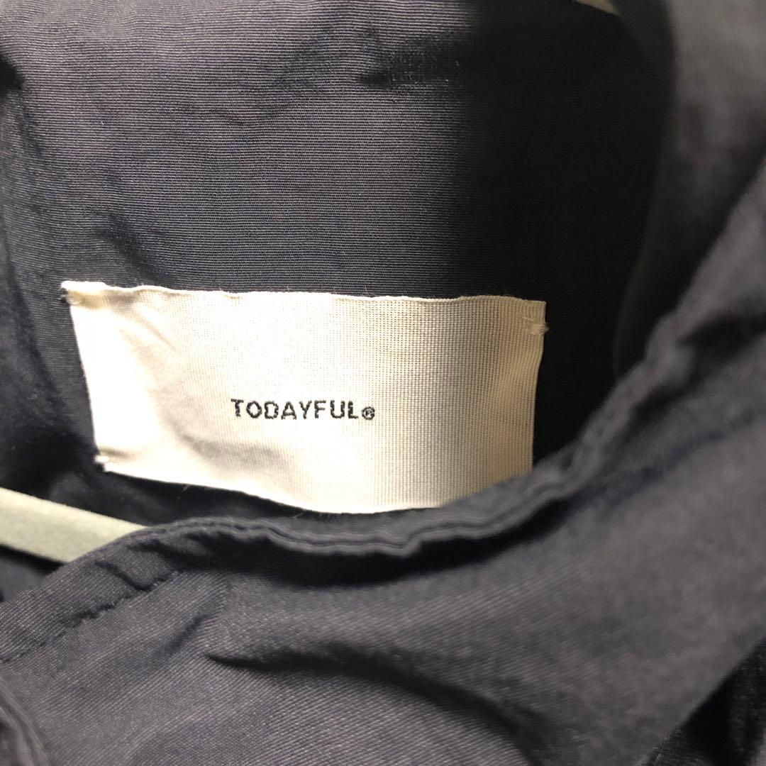 Todayful モッズコート 黒 ナイロン ロング丈