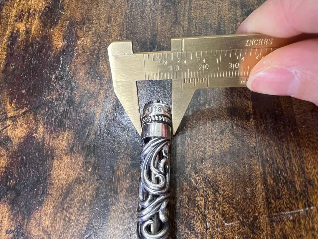 S925刻印有：重厚シルバーペンダントとしても使えるペン　SZB006