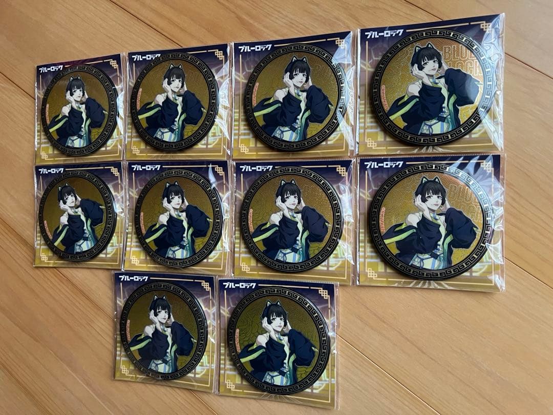 【未開封】ブルーロック　蜂楽廻　BIGホロ缶バッジ10個セット　NEONチャイナ