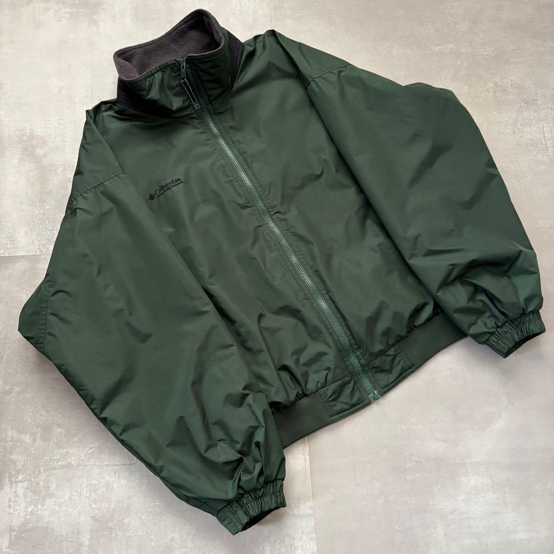 00s コロンビア Colombia ナイロンジャケット　シェルドシンチラ型　緑