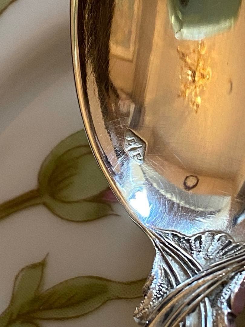 【ピュイフォルカ】純銀スプーン①ロワイヤル１本②ポンパドールアイスクリーム用２本