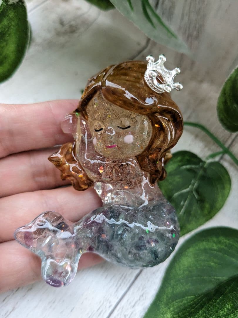 【ひまわり】ラピスラズリのきつねさん形オルゴナイト☆他２点