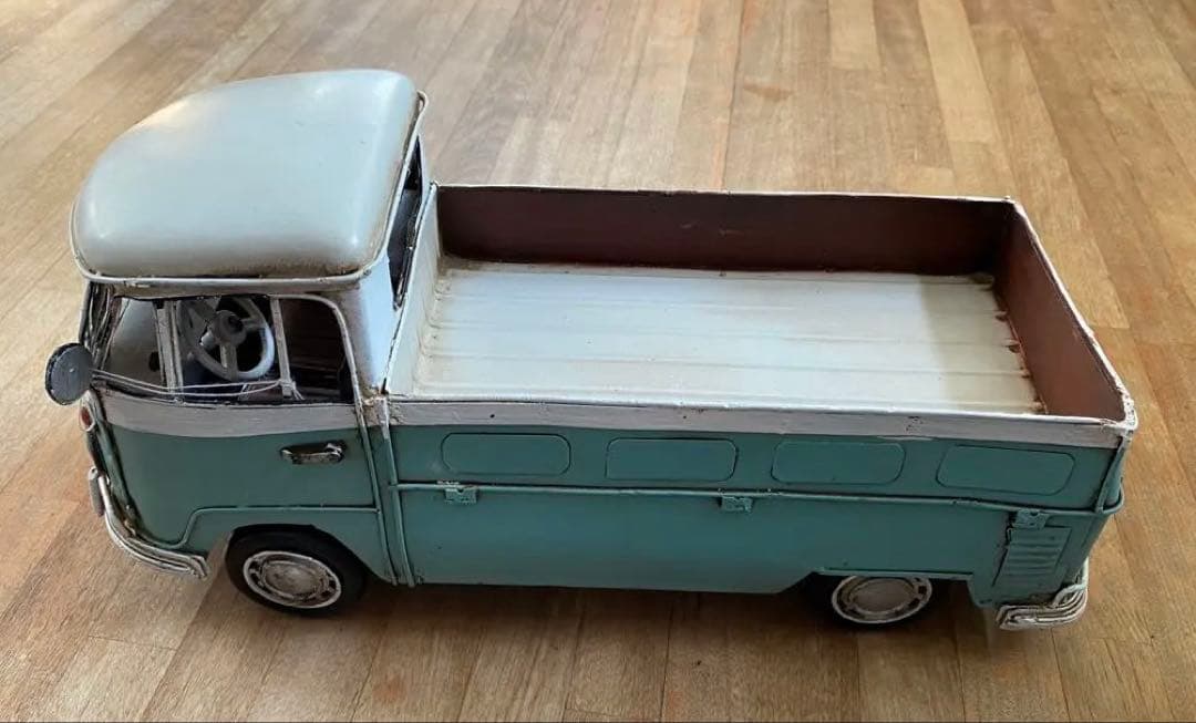 ワーゲンバス風 ブリキ製 ミニカー インテリア雑貨　①