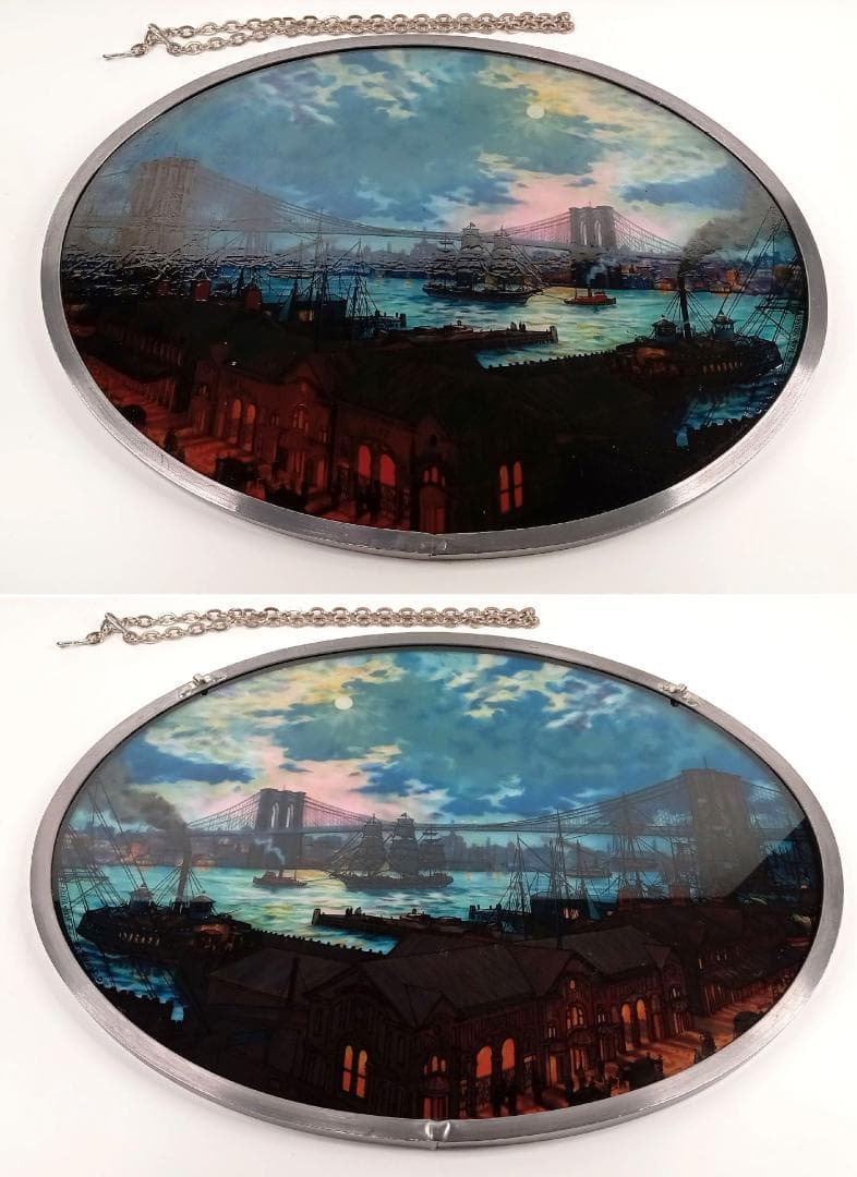 アメリカ ニューヨーク ステンドグラス ブルックリン橋グラスマスターズ社ブリッジ