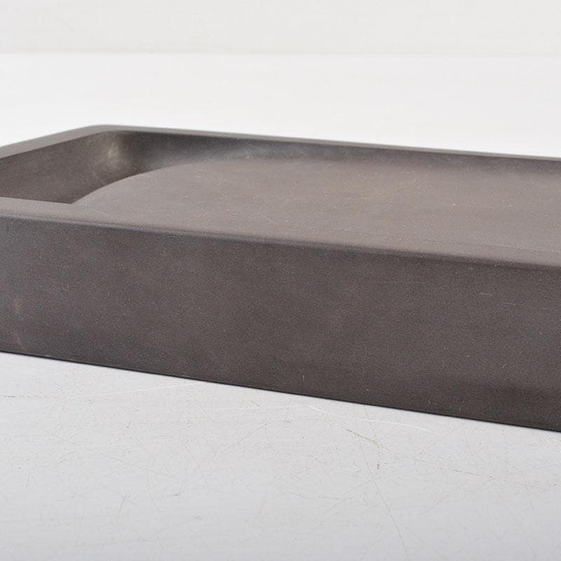 中国　書道具　端渓硯　唐木箱付　V　R7277