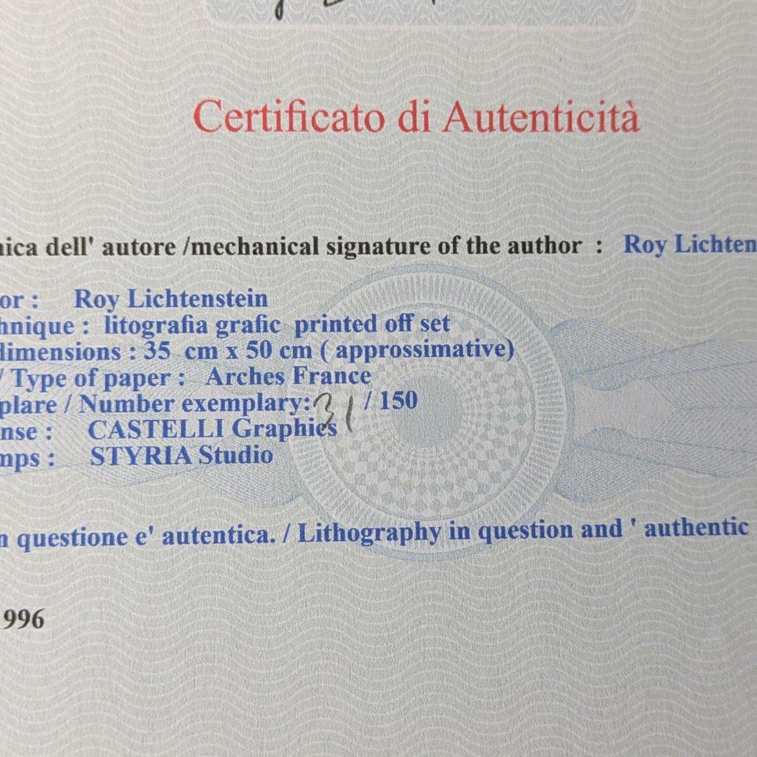 ロイ・リキテンスタイン「WHAAM!」 限定150部 オフセット複製 COA付