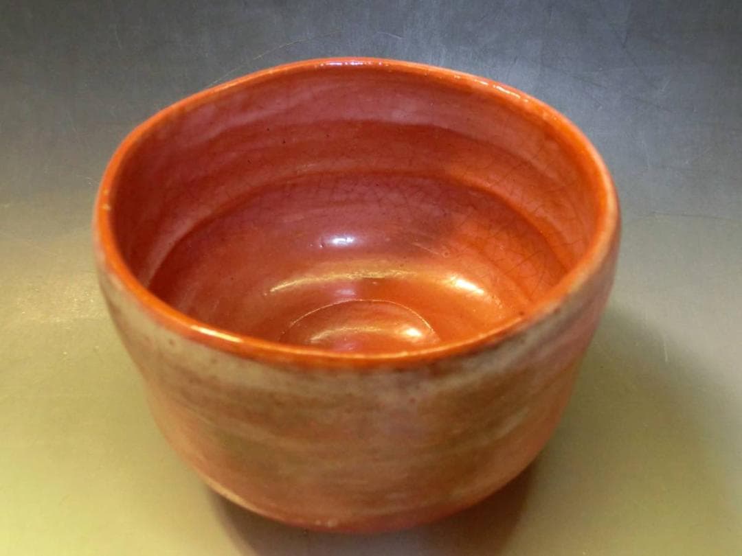 茶碗■赤楽 楽入窯 絵馬 馬駒 お茶道具 朱 古美術 時代物 骨董品■