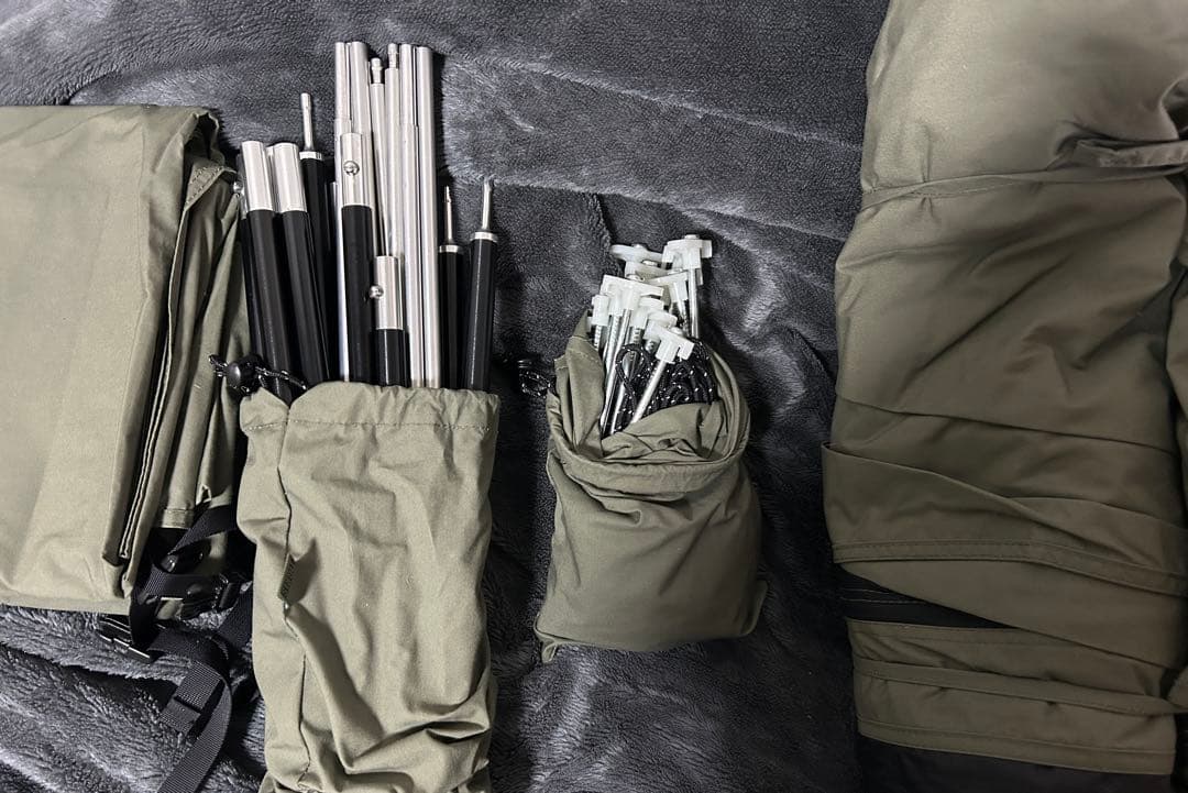 onetigris ソロホームステッドtc ODグランドシート付き軍幕キャンプ