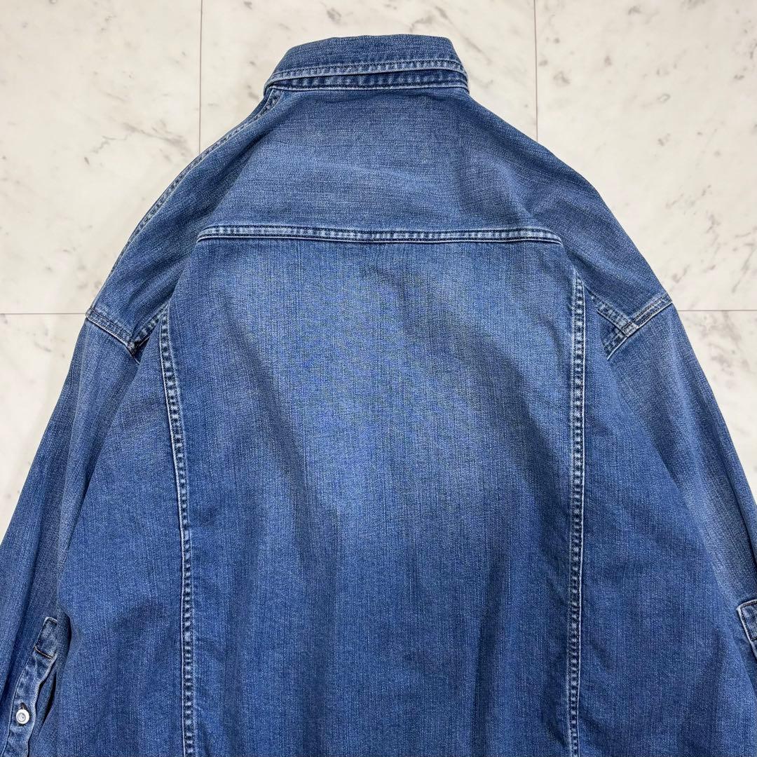 美品✨ヘルシーデニム　アーモンド　デニムシャツ　オーバーシルエット　2024SS