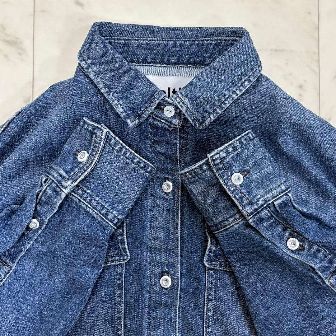 美品✨ヘルシーデニム　アーモンド　デニムシャツ　オーバーシルエット　2024SS