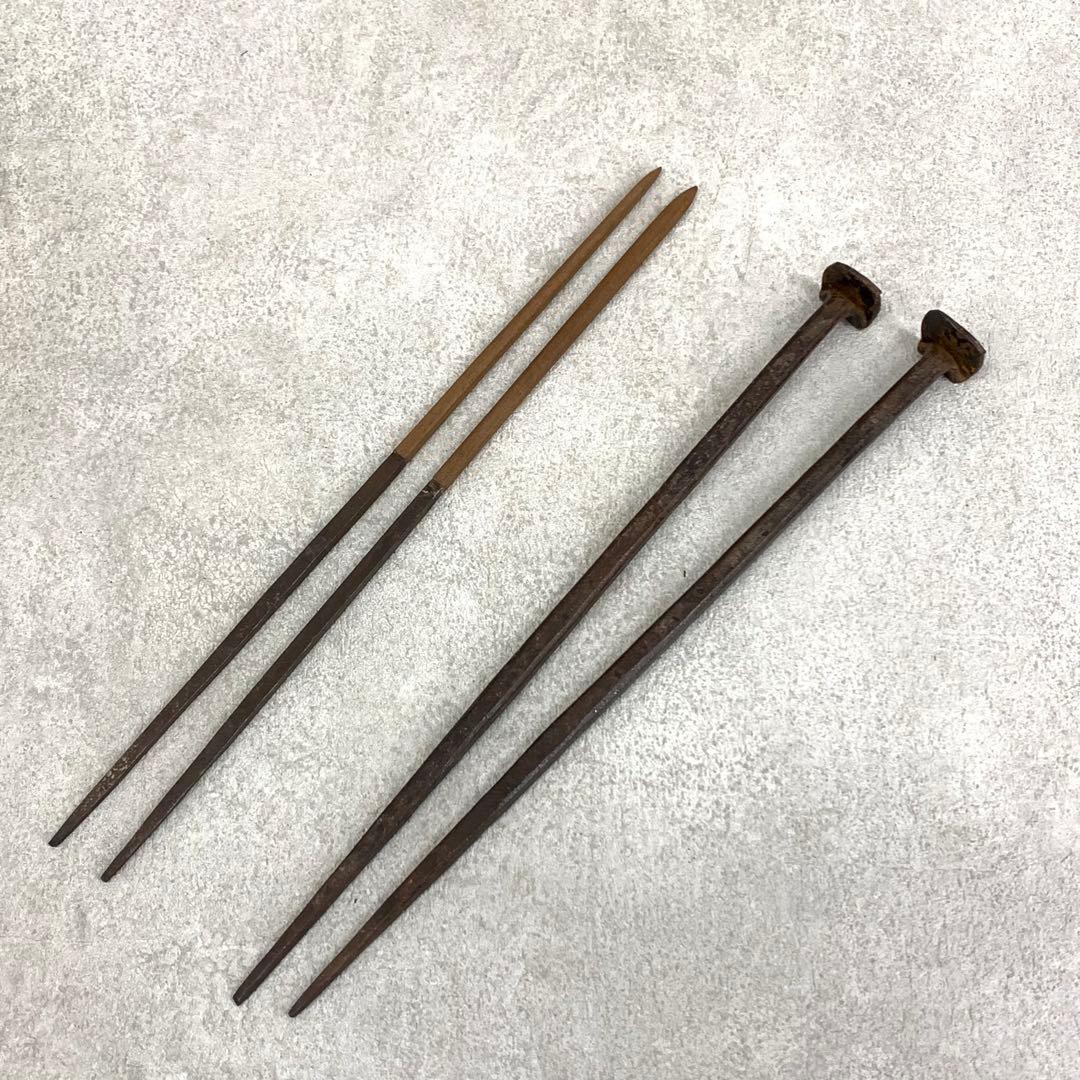 炉 風炉火箸 一双 一ノ瀬宗辰 金牛秀峰 共箱 妙心寺 茶の湯