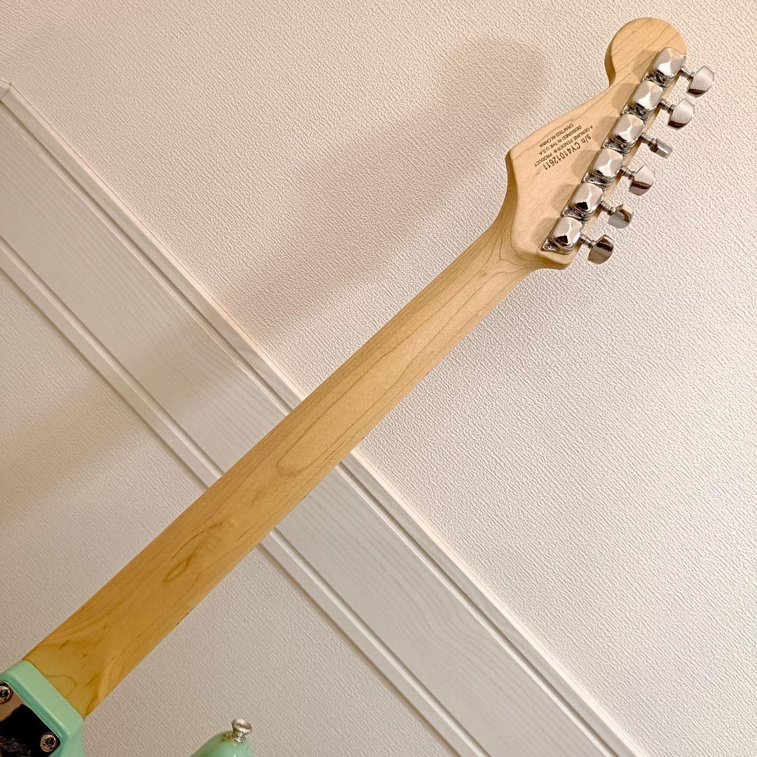 Squier ストラトキャスター エレキギター サーフグリーン メンテ済