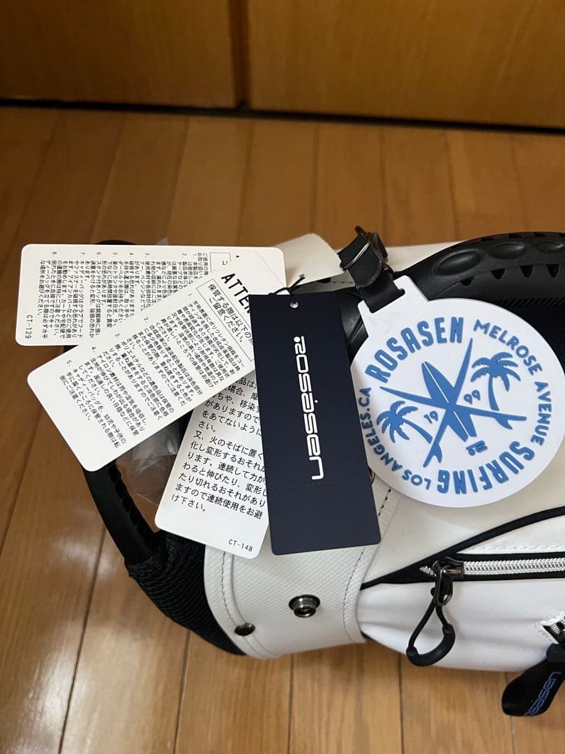 ロサーセン　キャディバッグ 白・黒