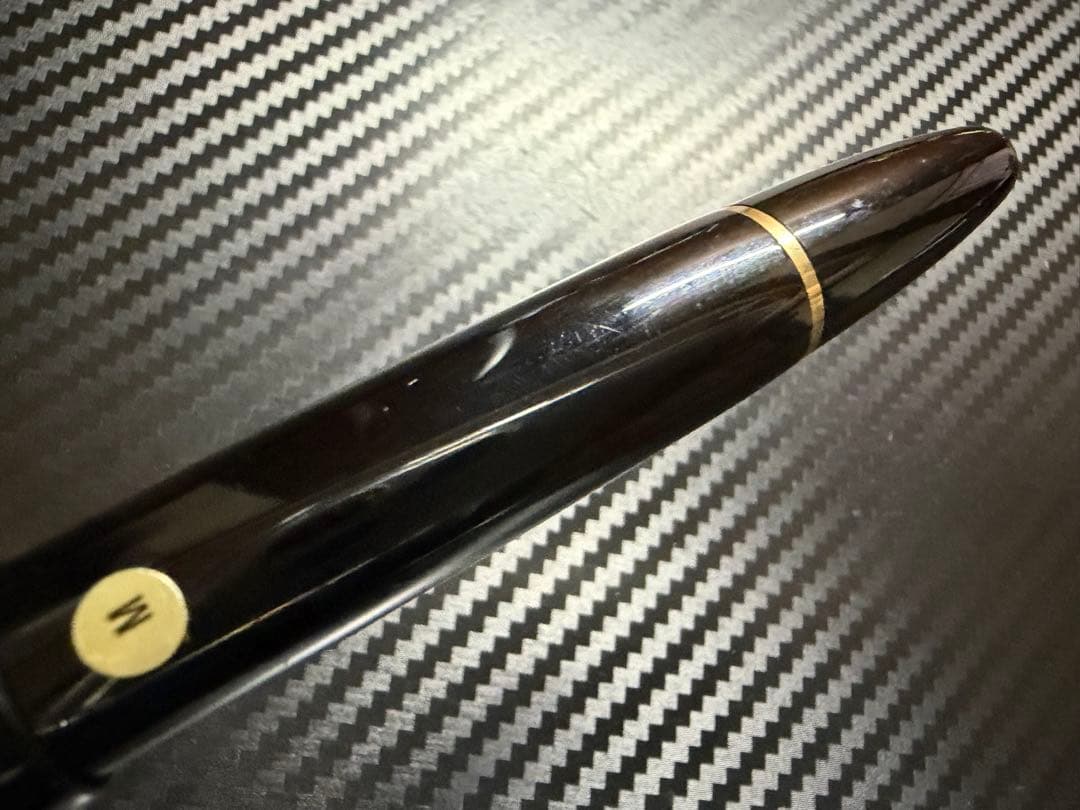 未使用に近い モンブラン 146 14K 全金 M 中字 万年筆