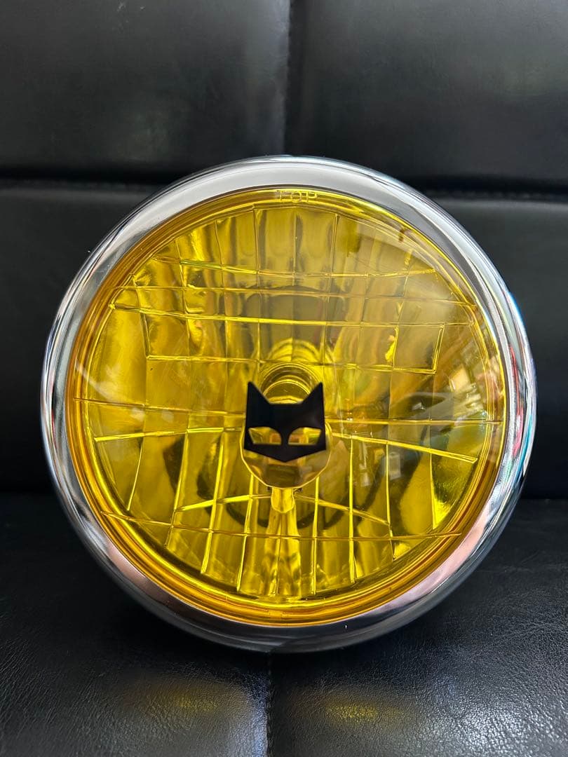 マーシャル風　イエローレンズヘッドライト LED シャリー　ダックス　モンキー