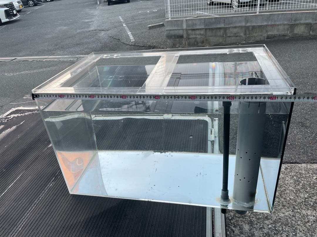 アクリル水槽　オーバーフロー　750mm×450mm×450mm