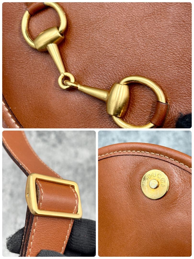 ✨極美品✨GUCCI ホースビット ボディバッグ ウエスト レザー ブラウン
