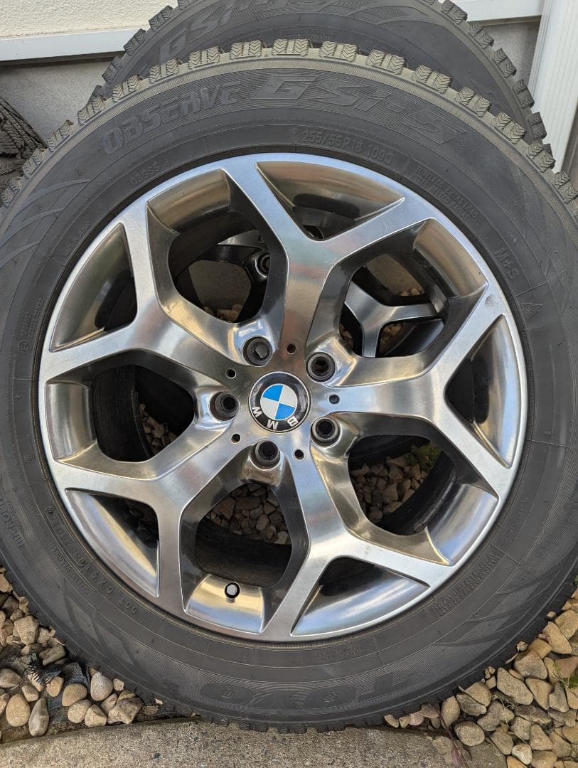 X5 18インチ スタッドレスタイヤ ホイールセット 1/2まで出品