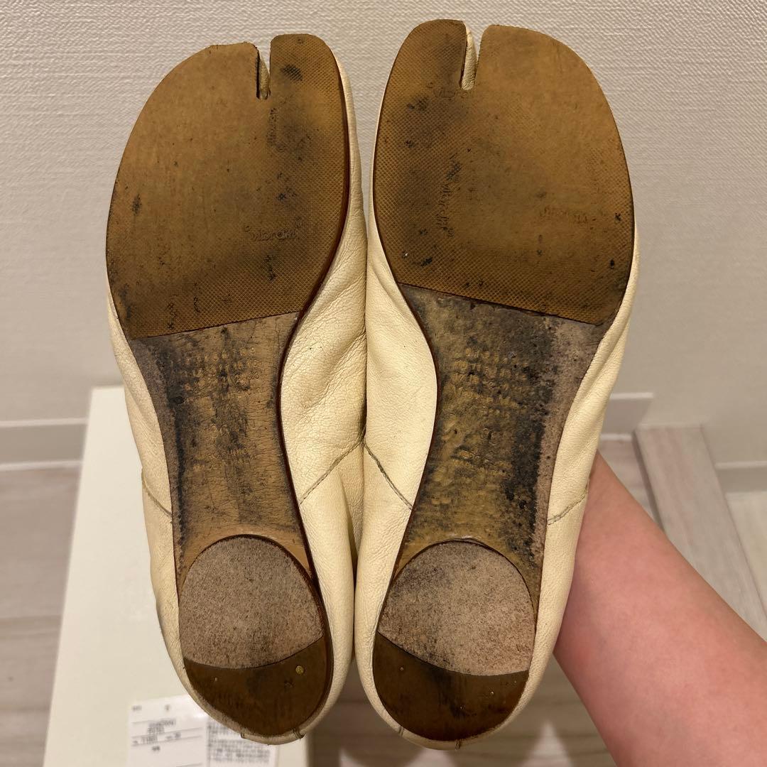Maison Margiela マルジェラ 足袋バレエ ヴィンテージレザー 36