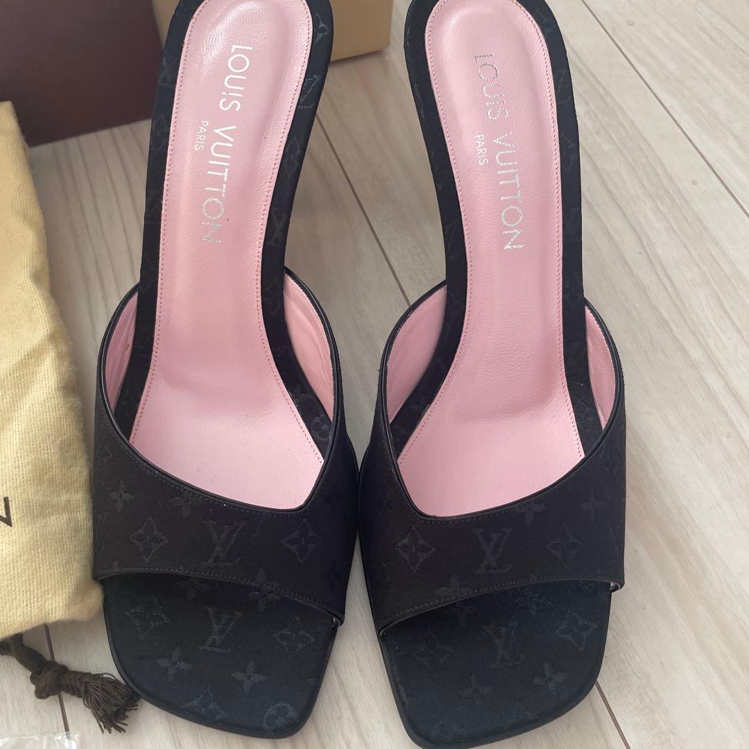 極美品【ルイヴィトン】LVミュール モノグラム 38 約24cm サンダル