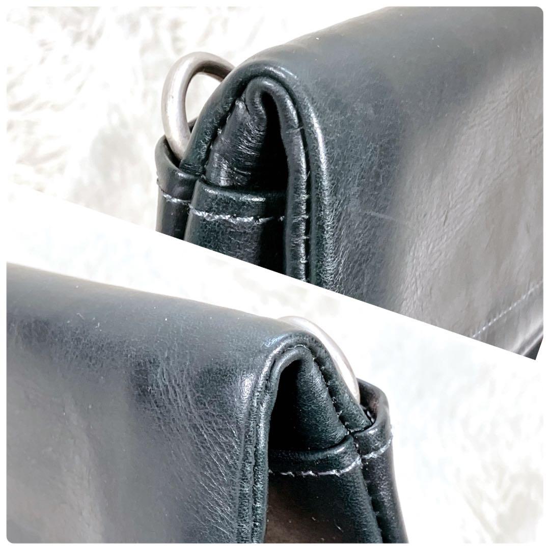 【美品】 ファイブウッズ 2wayクラッチバッグ/ショルダーバッグ プラトウ 黒