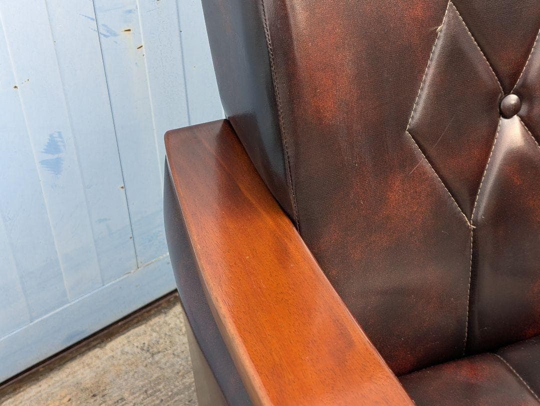 クラシック　ミッドセンチュリー　ヴィンテージ　レトロ　アームチェア　右　SZ