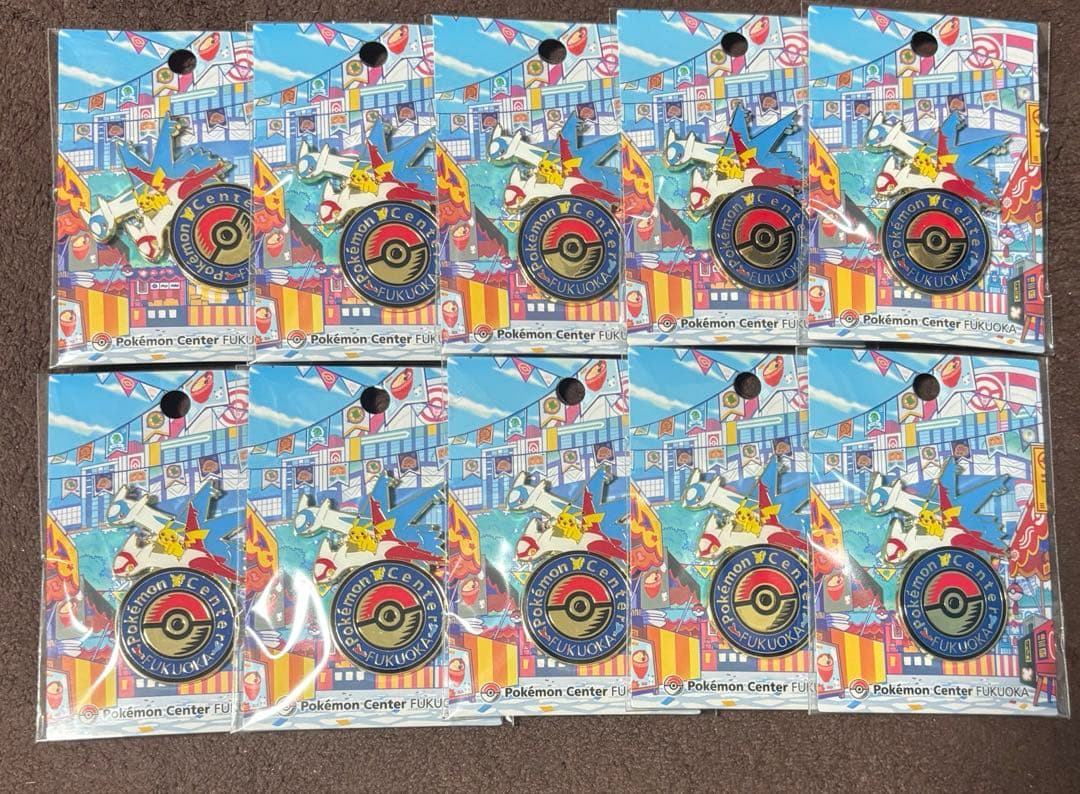 ポケモン ポケセン 福岡 ロゴピンズ 10個セット
