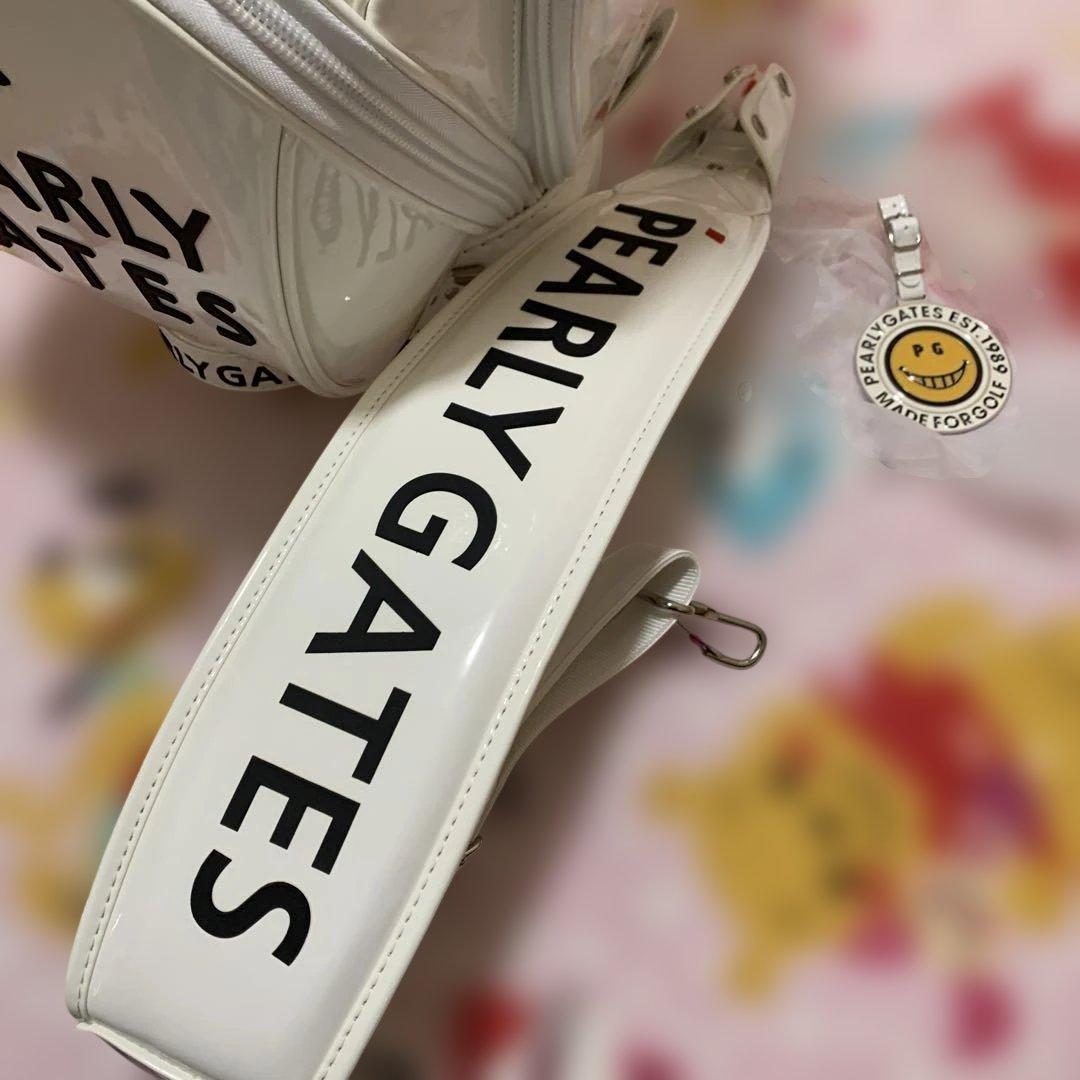 新品　PEARLY GATES パターンオーダー品 　キャディーパッグ　白