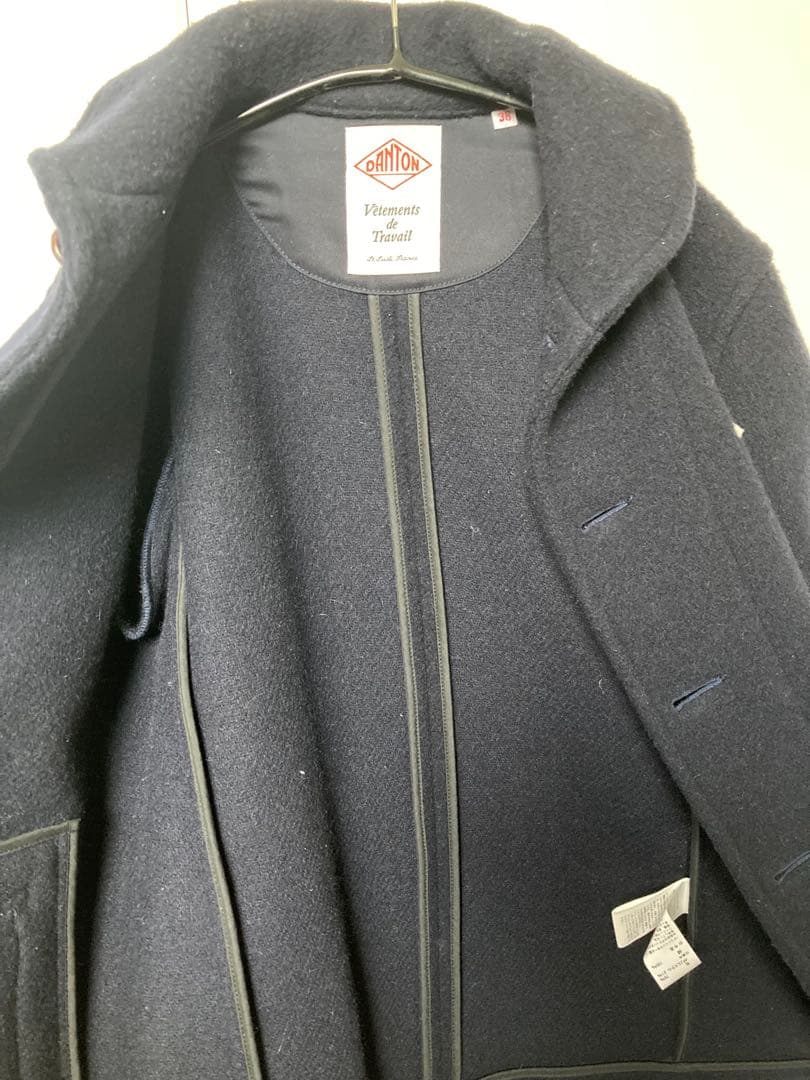 DANTON ウールモッサジャケット 38 ネイビー