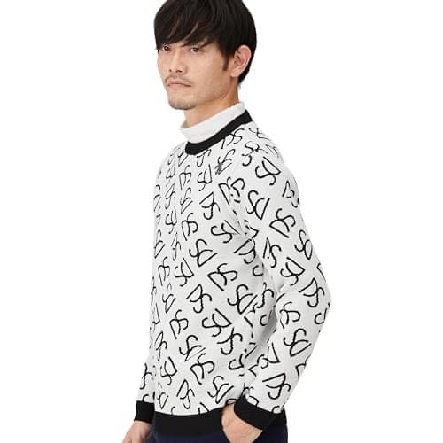 DESCENTE GOLF　クルーネックジャカードセーター　DGMWJL06