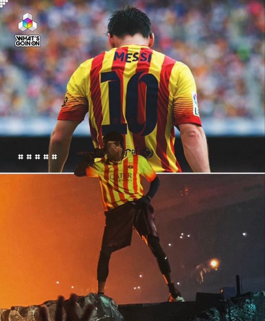 【トラヴィス・スコット着用】FCバルセロナ １３／１４（A）カタルーニャ仕様